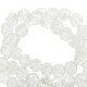 Crackled glass beads 4mm White